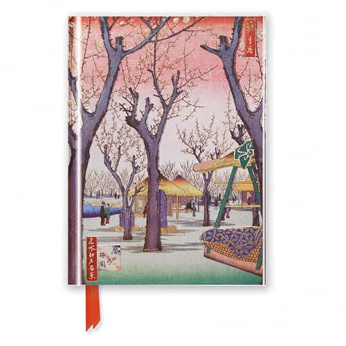 Premium Notizbuch DIN A6: Utagawa Hiroshige, Pflaumengarten: Unser hochwertiges, liniertes Blankbook mit festem, künstlerisch geprägtem Einband und ... Notizbuch DIN A 6 mit Magnetverschluss)