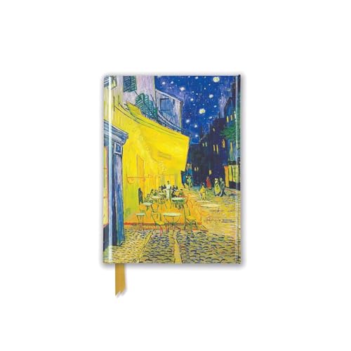 Premium Notizbuch DIN A6: Vincent van Gogh, Caféterrasse am Abend: Unser hochwertiges, liniertes Blankbook mit festem, künstlerisch geprägtem Einband ... Notizbuch DIN A 6 mit Magnetverschluss) von Flame Tree Gift