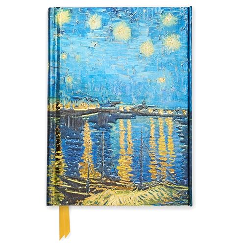 Premium Notizbuch DIN A6: Vincent van Gogh, Sternennacht über der Rhone: Unser hochwertiges, liniertes Blankbook mit festem, künstlerisch geprägtem ... DIN A 6 mit Magnetverschluss, Band 1) von Flame Tree Gift