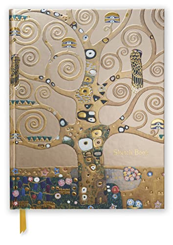 Premium Skizzenbuch: Gustav Klimt, Lebensbaum: Unser hochwertiges Blankbook mit festem, künstlerisch geprägtem Einband im Format 28 cm x 21,6 cm