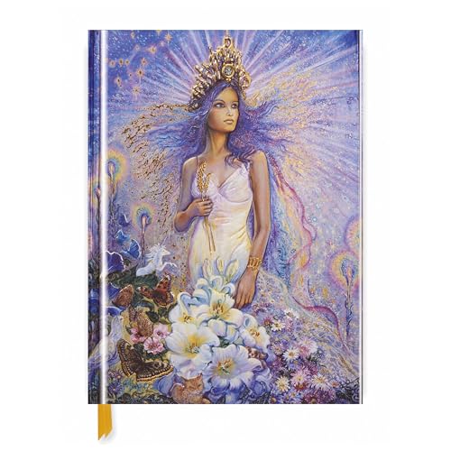 Premium Skizzenbuch: Josephine Wall, Jungfrau: Unser hochwertiges Blankbook mit festem, künstlerisch geprägtem Einband im Format 28 cm x 21,6 cm