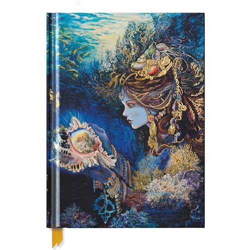 Premium Skizzenbuch: Josephine Wall, Tochter der Tiefe: Unser hochwertiges Blankbook mit festem, künstlerisch geprägtem Einband im Format 28 cm x 21,6 cm von Flame Tree Gift