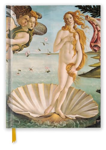 Premium Skizzenbuch: Sandro Botticelli, Die Geburt der Venus: Unser hochwertiges Blankbook mit festem, künstlerisch geprägtem Einband im Format 28 cm x 21,6 cm von Brown Trout-Auslieferer Flechsig