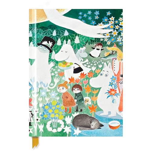 Premium Skizzenbuch: Tove Jansson, Die wundersame Reise ins Mumintal: Unser hochwertiges Blankbook mit festem, künstlerisch geprägtem Einband im Format 28 cm x 21,6 cm