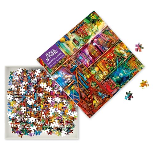 Puzzle - Aimee Stewart: Fantastische Reise: Unser faszinierendes, hochwertiges 1.000-teiliges Puzzle (73,5 cm x 51,0 cm) in stabiler Kartonverpackung von Flame Tree Gift