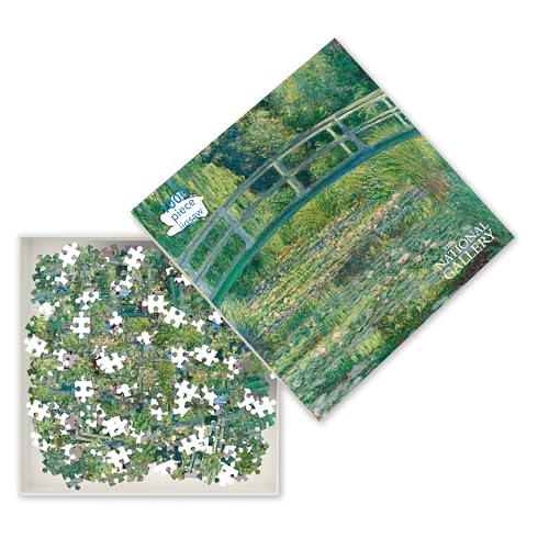 Puzzle - Claude Monet: Die japanische Brücke: Unser faszinierendes, hochwertiges 1.000-teiliges Puzzle (73,5 cm x 51,0 cm) in Stabiler Kartonverpackung von Flame Tree Gift