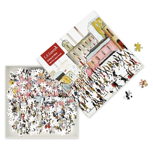 Puzzle - L. S. Lowry: Arbeitsweg: Unser faszinierendes, hochwertiges 1.000-teiliges Puzzle (73,5 cm x 51,0 cm) in stabiler Kartonverpackung