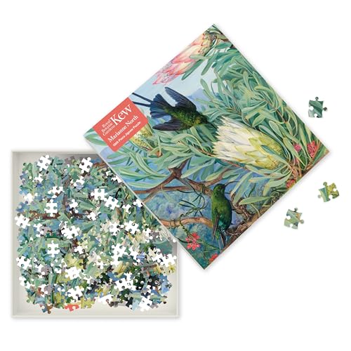 Puzzle - Marianne North: Honigblumen und Honigfresser: Unser faszinierendes, hochwertiges 1.000-teiliges Puzzle (73,5 cm x 51,0 cm) in stabiler Kartonverpackung