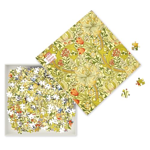 Puzzle - William Morris Gallery, Die goldene Lilie: Unser faszinierendes, hochwertiges 1.000-teiliges Puzzle (73,5 cm x 51,0 cm) in stabiler Kartonverpackung: 1000-Piece Jigsaw Puzzles