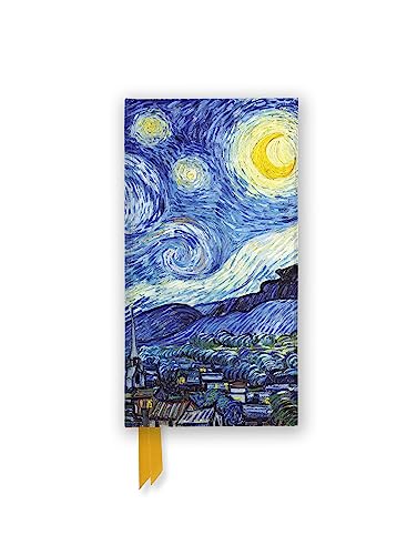 Schmales Hardcover-Notizbuch: Vincent van Gogh, Sternennacht: Unser hochwertiges, liniertes Blankbook mit festem, künstlerisch geprägtem Einband (Schmale Hardcover-Notizbücher) von Brown Trout-Auslieferer Flechsig