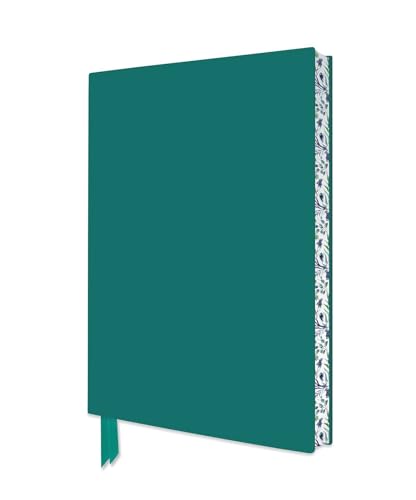 Teal Artisan Notebook (Flame Tree Journals): Unser hochwertiges, liniertes Blankbook mit Softcovereinband aus Kunstleder und farbigem, künstlerisch gestaltetem Buchschnitt (Exquisit Notizbuch DIN A 5) von Flame Tree Gift