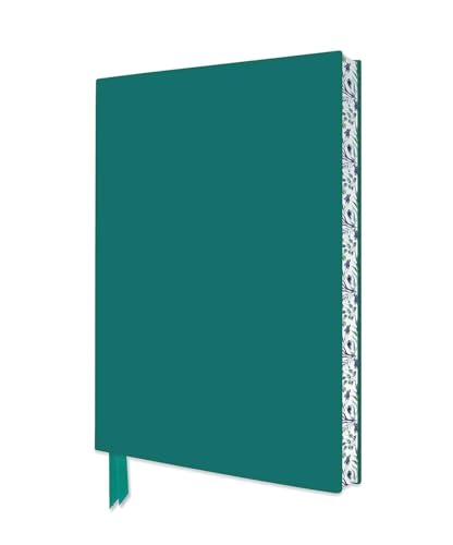 Teal Artisan Notebook (Flame Tree Journals): Unser hochwertiges, liniertes Blankbook mit Softcovereinband aus Kunstleder und farbigem, künstlerisch gestaltetem Buchschnitt (Exquisit Notizbuch DIN A 5) von Flame Tree Gift