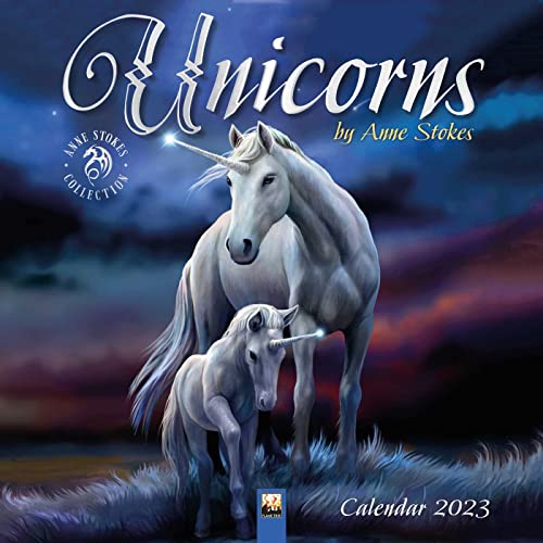Unicorns by Anne Stokes – Einhörner von Anne Stokes 2023: Original Flame Tree Publishing-Kalender [Kalender] (Wall-Kalender)