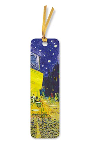 Van Gogh - Café Terrace Bookmarks (Flame Tree Bookmarks): Unsere hochwertigen, doppelseitig bedruckten und folienkaschierten Lesezeichen, verziert mit farblich abgestimmten Schmuckbändern