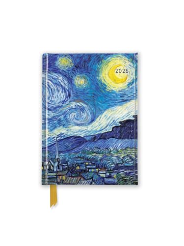 Vincent van Gogh – Sternennacht – Taschenkalender 2025: Original Flame Tree Publishing-Pocket Diary [Taschenkalender]
