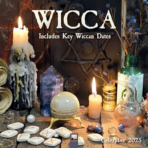 Wicca – Hexenkunst 2025: Original Flame Tree Publishing-Kalender [Kalender] (Wall-Kalender) von Brown Trout-Auslieferer Flechsig