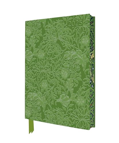 William Morris – Meeresalgen – Tischkalender 2025: Original Flame Tree Publishing DIN A5-Format Exquisit Tischkalender mit Softcovereinband aus ... gestalteten Buchschnitt (DIN A5-Diary)