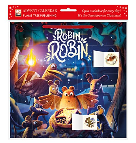 Aardman Robin Robin Calendar: With Stickers von Flame Tree Publishing