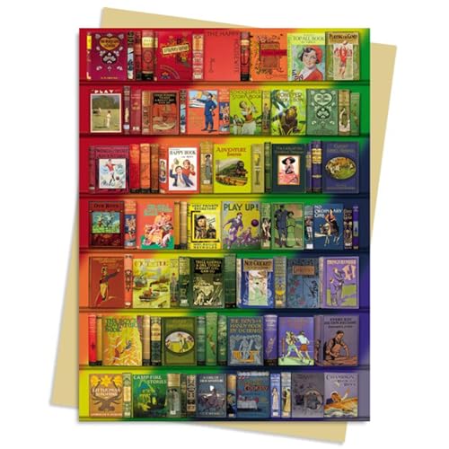 Bodleian Libraries - Rainbow Bookshelf Greeting Card Pack: Pack of 6 (Greeting Cards) von Flame Tree Publishing