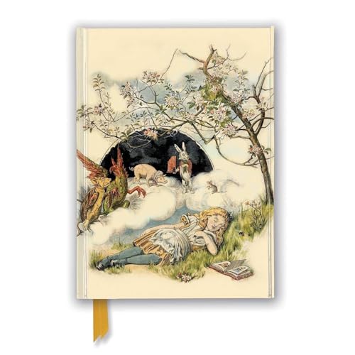 British Library - Alice Asleep, from Alice s Adventures in Wonderland Journal (Flame Tree Notebooks): Unser hochwertiges, liniertes Blankbook mit ... Notizbuch DIN A 5 mit Magnetverschluss)