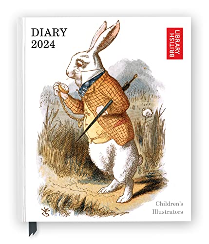 British Library: Children's Illustrators 2024 Desk Diary - Week to View, Illustrated on Every Page von Flame Tree Publishing