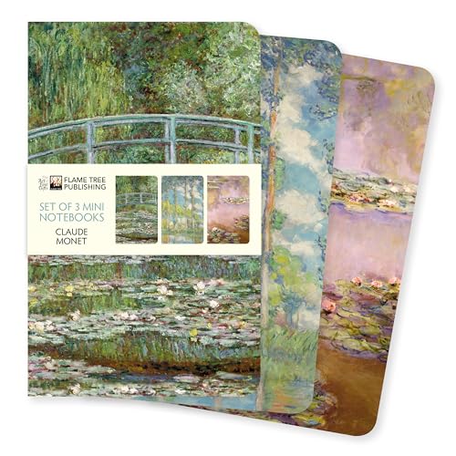Claude Monet Mini Notebook Collection (Mini Notebook Collections): Unser beliebten Mini-Notizbücher im 3er-Pack mit flexiblen, künstlerisch ... des Künstlers (Mini-Notizbücher (3er-Pack)) von Flame Tree Gift