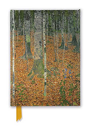 Gustav Klimt - the Birch Wood Foiled Journal (Flame Tree Notebooks): Unser hochwertiges, liniertes Blankbook mit festem, künstlerisch geprägtem ... Notizbuch DIN A 5 mit Magnetverschluss)
