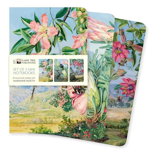 Kew Gardens' Marianne North Mini Notebook Collection (Mini Notebook Collections): Unser beliebten Mini-Notizbücher im 3er-Pack mit flexiblen, ... des Künstlers (Mini-Notizbücher (3er-Pack))