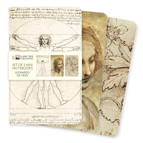 Leonardo Da Vinci Mini Notebook Collection (Mini Notebook Collections): Unser beliebten Mini-Notizbücher im 3er-Pack mit flexiblen, künstlerisch ... des Künstlers (Mini-Notizbücher (3er-Pack))
