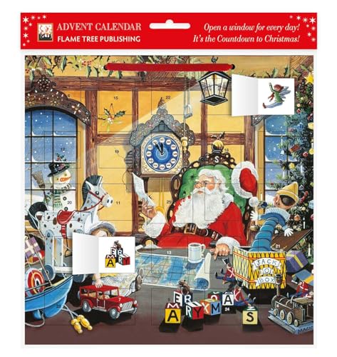 Letter to Santa Advent Calendar With Stickers von Flame Tree Calendars