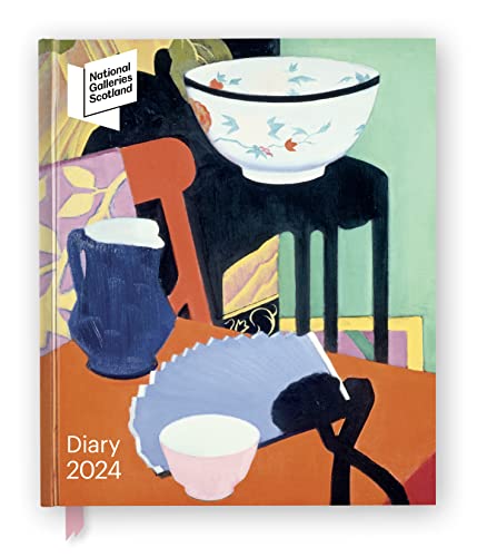 National Galleries Scotland 2024 Desk Diary: Week to View, Illustrated on Every Page von Flame Tree Publishing