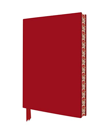 Exquisit Notizbuch DIN A5: Rubinrot: Unser hochwertiges, liniertes Blankbook mit Softcovereinband aus Kunstleder und farbigem, künstlerisch gestaltetem Buchschnitt