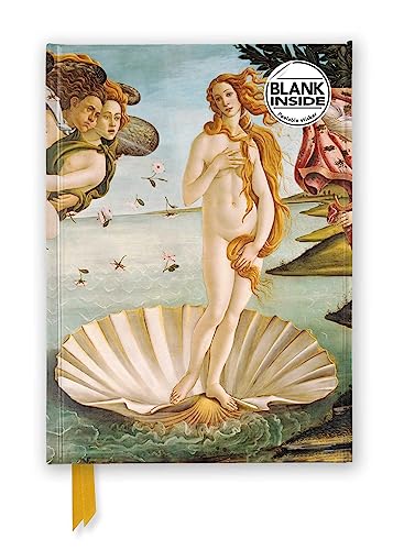 Premium Notizbuch Blank DIN A5: Sandro Botticelli, Die Geburt der Venus: Unser hochwertiges Blankbook mit festem, künstlerisch geprägtem Einband (Premium Notizbuch DIN A 5 mit Magnetverschluss)