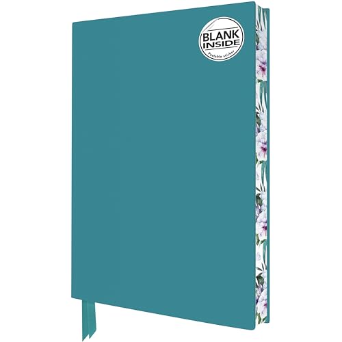 Exquisit Notizbuch ohne Linien DIN A5: Farbe Türkis: Unser hochwertiges Blankbook ohne Linien mit Softcovereinband aus Kunstleder und farbigem, ... Buchschnitt (Exquisit Notizbuch DIN A 5)