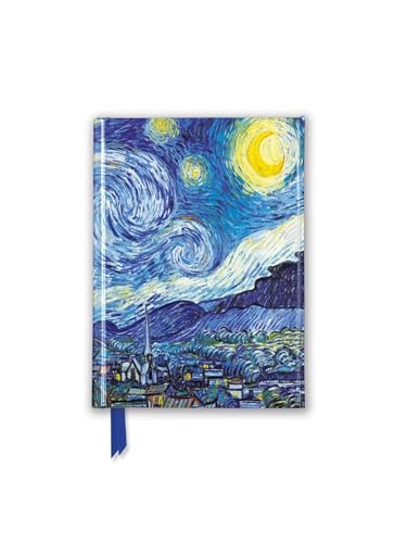 Vincent Van Gogh - Starry Night Foiled Pocket Journal (Flame Tree Pocket Notebooks): Unser hochwertiges, liniertes Blankbook mit festem, künstlerisch ... Notizbuch DIN A 6 mit Magnetverschluss) von Flame Tree Gift