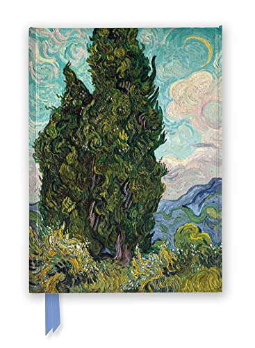 Premium Notizbuch DIN A5: Vincent van Gogh, Weizenfeld mit Zypressen: Unser hochwertiges, liniertes Blankbook mit festem, künstlerisch geprägtem ... Notizbuch DIN A 5 mit Magnetverschluss) von Brown Trout-Auslieferer Flechsig