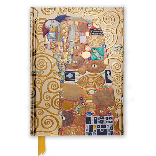 Premium Notizbuch DIN A5: Gustav Klimt, Die Erfüllung: Unser hochwertiges, liniertes Blankbook mit festem, künstlerisch geprägtem Einband und ... DIN A 5 mit Magnetverschluss, Band 51) von Flame Tree Gift