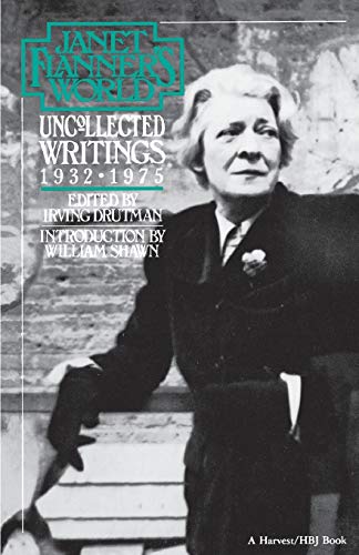 Janet Flanner's World: Uncollected Writings, 1932-1975