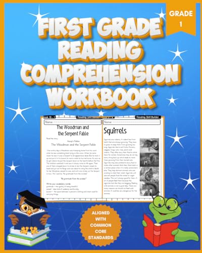 1st Grade Reading Comprehension Workbook for Kids: Engaging Stories, Biographies, Poetry and Informational Text to Improve Reading Comprehension and Phonics (1st Grade Workbooks) von Independently published