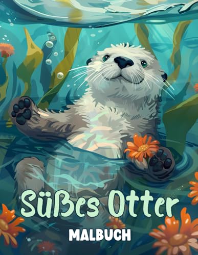 Süßes Otter Malbuch: Malbuch für Kinder mit wunderschönen und entspannenden Seeotter-Motiven, Natur und vielem mehr. Perfektes Geschenk für Otterliebhaber. von Independently published