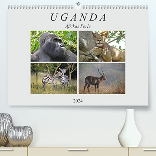 Afrikas Perle Uganda (hochwertiger Premium Wandkalender 2024 DIN A2 quer), Kunstdruck in Hochglanz