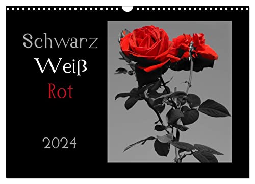 Schwarz-Weiß-Rot (Wandkalender 2024 DIN A3 quer), CALVENDO Monatskalender