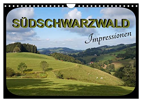 Südschwarzwald - Impressionen (Wandkalender 2024 DIN A4 quer), CALVENDO Monatskalender