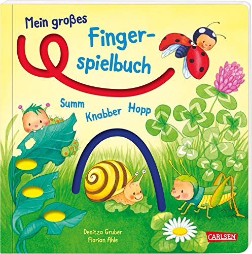 Mein großes Fingerspielbuch: Summ, knabber, hopp!: Ein Mitmachbuch für die Sinne ab 1 Jahr