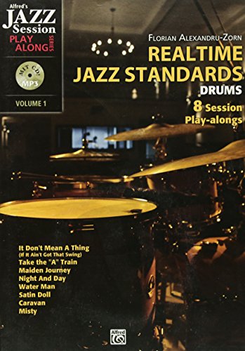 Realtime Jazz Standards für Drums - 8 Session Play-alongs