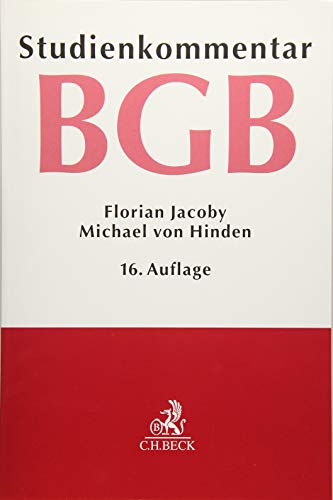 Bürgerliches Gesetzbuch: Studienkommentar