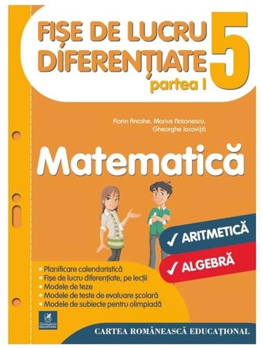 Matematica. Fise De Lucru Diferentiate. Clasa A 5-A. Partea 1 von Cartea Romaneasca Educational