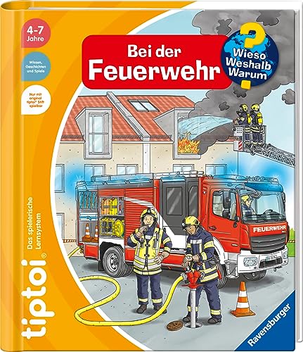 tiptoi® Wieso? Weshalb? Warum? Bei der Feuerwehr, Buch für Kinder ab 4 Jahre von Ravensburger