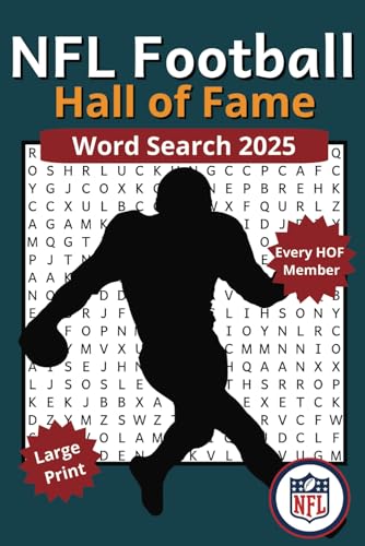 Football Hall of Fame Word Search 2025: A Football Hall of Fame Themed Word Find Puzzle Book for Fans of All Ages von Independently published