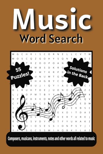 Music Word Search: A Music Themed Word Find Puzzle Book for Adults, Teens & Seniors von Independently published